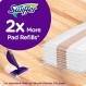 Swiffer WetJet 목재 바닥 걸레질 및 청소 스타터 키트, 다용도 바닥 청소 제품, 걸레 1개, 패드 10개, 청소 용액, 배터리