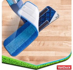 Bona Mop(3팩)과 호환되는 VanDuck 극세사 청소 패드 - 18인치 걸레용 단단한 바닥용 극세사 걸레 패드