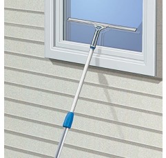Unger Professional 8인치 스테인레스 스틸 창문 및 유리 청소 스퀴지 - 청소 용품, 창문 청소용 고강도 스퀴지, 줄무늬 없는 결과