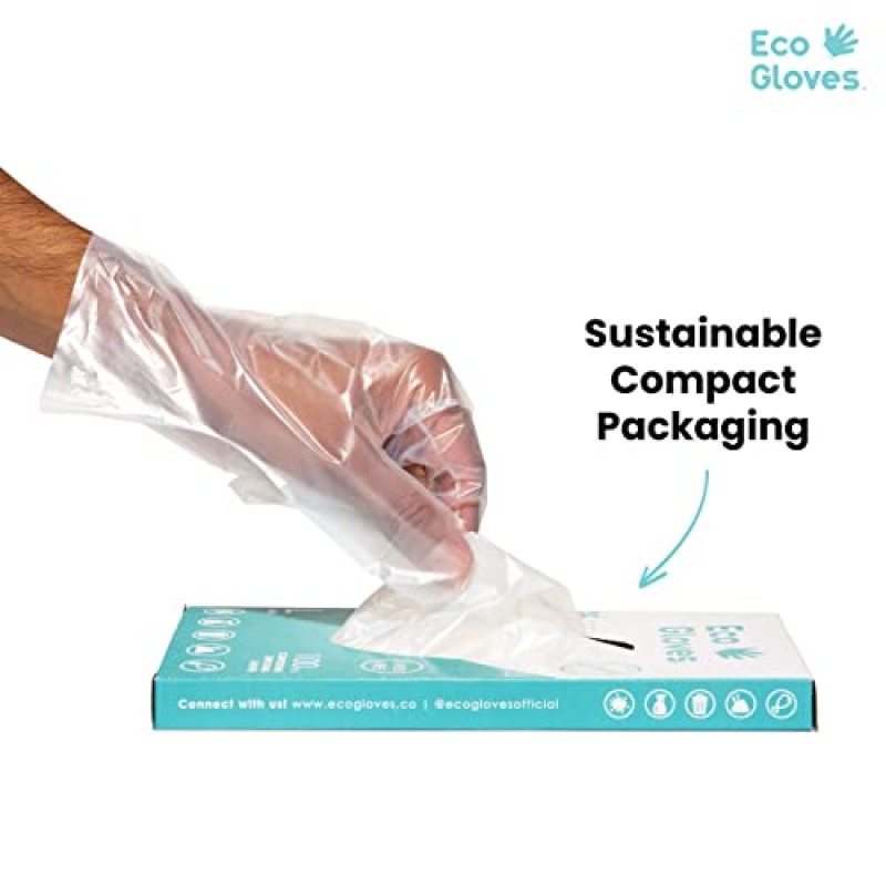 에코 장갑 식품 준비 및 청소를 위한 식물성 퇴비화 친환경 장갑