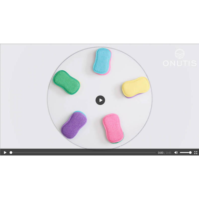 Onutis – 주방 스폰지 10개 팩 – 세척 및 재사용이 가능한 접시 스폰지 스크럽 스폰지 – 6 X 3인치 - 여러 가지 색상