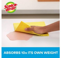 Scotch-Brite 스폰지 천, 스웨덴 접시 천, 종이 타월 대신 사용할 수 있는 재사용 가능한 천, 스폰지 천 24개