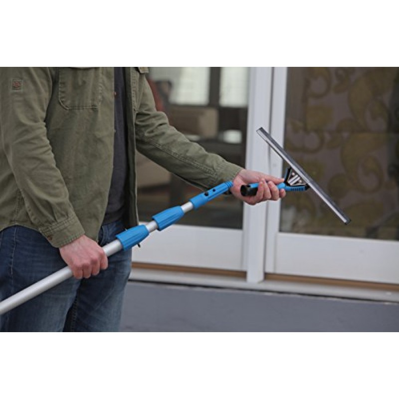 Unger Professional Connect & Clean 텔레스코핑 확장 다목적 기둥, 창문 청소, 먼지 제거, 6-16피트(탈착식 콘 포함)