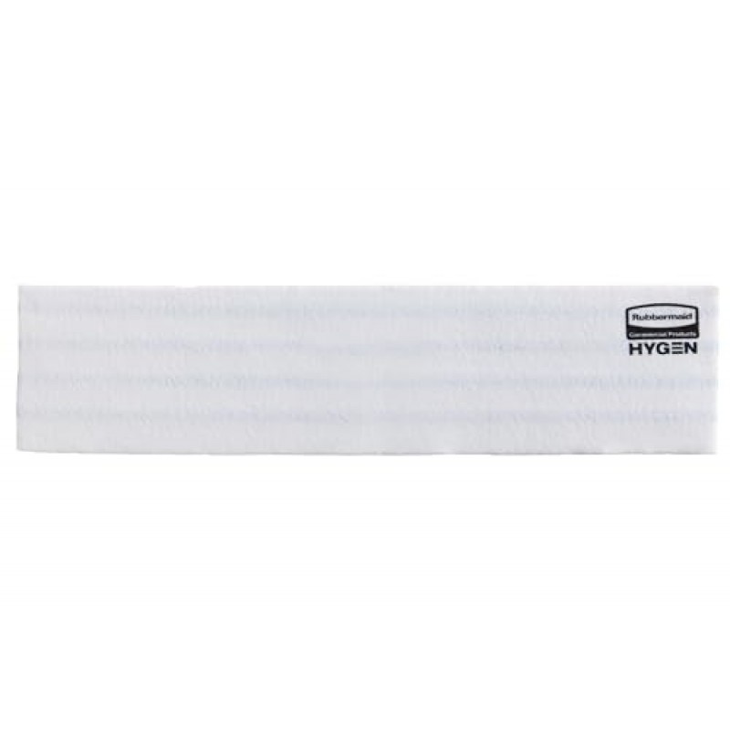 Rubbermaid Commercial Products 빠른 연결 걸레 시스템용 HYGEN 일회용 극세사 패드, 50개(3팩), 18인치 프레임용, 스크러빙/수색 줄무늬 포함, 다중 표면, 건식 및 습식 청소용