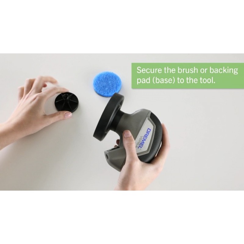 Dremel Versa 청소 도구 - 그라우트 브러시 - 욕실 샤워 스크럽 - 주방 및 욕조 클리너 - 타일, 팬, 스토브, 욕조, 싱크대, 자동차 및 그릴용 전동 스크러버 - PC10-02