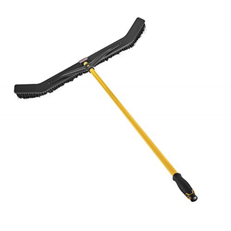 Rubbermaid Commercial Products 다용도 강모가 있는 맥시마이저 푸시-투-센터 빗자루, 36