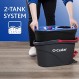 O-Cedar EasyWring RinseClean 극세사 회전 걸레 및 물통 바닥 청소 시스템(추가 리필 3개 포함), 회색