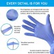 FINITEX 아이스 블루 니트릴 시험 장갑 무분말 1000 PCS 의료용 장갑 검사 홈 청소 식품 장갑