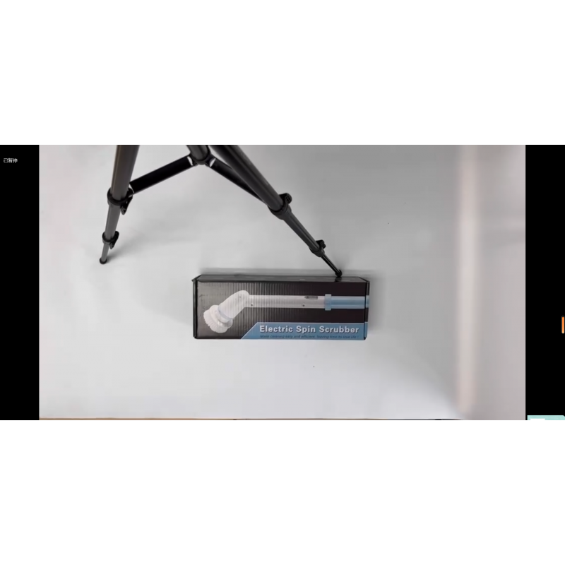 TRAJADA 전기 스핀 스크러버, 교체 가능한 브러시 헤드 4개와 탈착식 손잡이가 있는 욕실 바닥 타일용 전동 청소 브러시, 무선 스핀 스크러버(회색)