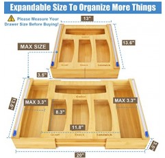 확장 가능한 지플락 백 보관 정리함 - 커터가 포함된 8 IN 1 호일 및 플라스틱 랩 디스펜서, 갤런, 쿼트, 샌드위치 및 스낵 백, 12.9