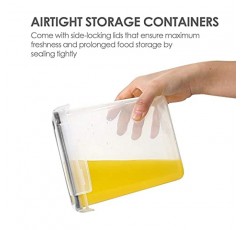 Vtopmart 32개 밀폐 식품 저장 용기 세트, 시리얼, 건조 식품, 밀가루 및 설탕용 뚜껑이 있는 BPA 프리 플라스틱 주방 및 식품 저장실 조직 용기, 라벨 32개 포함