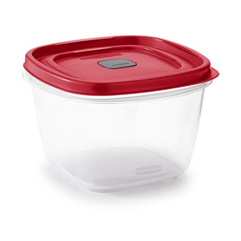 Rubbermaid Easy Find 뚜껑 7컵 식품 보관 및 정리 용기, Racer Red(2개 팩)