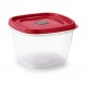 Rubbermaid Easy Find 뚜껑 7컵 식품 보관 및 정리 용기, Racer Red(2개 팩)