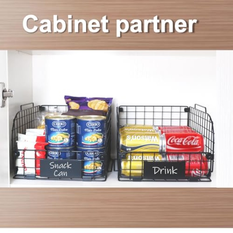 정리용 철사 바구니,주방용 과일 바구니,식품 저장실 정리 및 보관,12