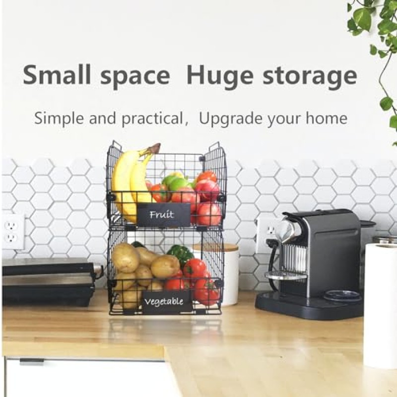 정리용 철사 바구니,주방용 과일 바구니,식품 저장실 정리 및 보관,12
