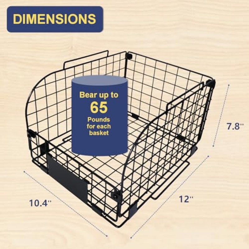 정리용 철사 바구니,주방용 과일 바구니,식품 저장실 정리 및 보관,12
