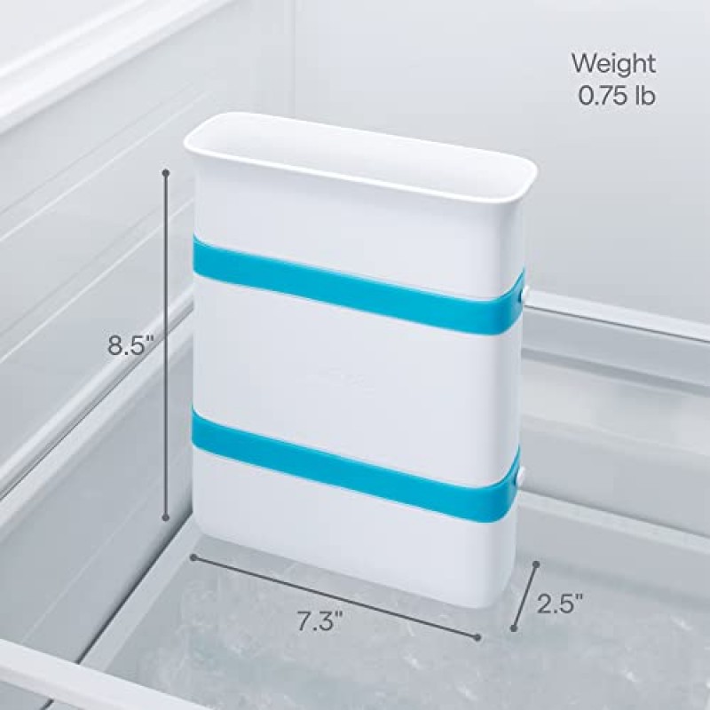 YouCopia FreezeUp Freezer 푸드 블록 메이커, 6컵, 수프와 남은 음식을 얼릴 수 있는 식사 준비 백 용기, 흰색