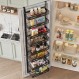 COVAODQ 8단 도어 식료품 저장실 주최자 식료품 저장실 도어 조직 및 도어 주최자 위의 보관 금속 걸이형 주방 스파이스 랙 주최자