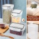 68 PCS 뚜껑이 있는 밀폐 식품 저장 용기 BPA 없음, 주방 식료품 저장실 조직 및 보관을 위한 시리얼 용기 보관, 식기 세척기 안전, 라벨 마커 스푼 세트, 시리얼, 밀가루 설탕 포함