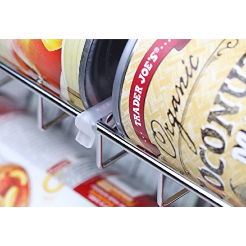 SimpleHouseware Stackable Can Rack Organizer, 크롬