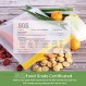 SPLF 6팩 재사용 가능한 갤런 냉동고 가방, BPA 프리 1갤런 누출 방지 실리콘 및 플라스틱 프리 식사 준비, 과일, 샌드위치, 스낵, 여행 용품용 식품 보관 가방 - 무티컬러