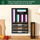 Calmbee 9 IN 1 주방 서랍용 보관 가방 정리함, 대나무 호일 및 커터가 포함된 플라스틱 랩 정리함, 주방 정리함 및 갤런, 쿼트, 샌드위치 및 스낵 크기와 호환되는 보관함
