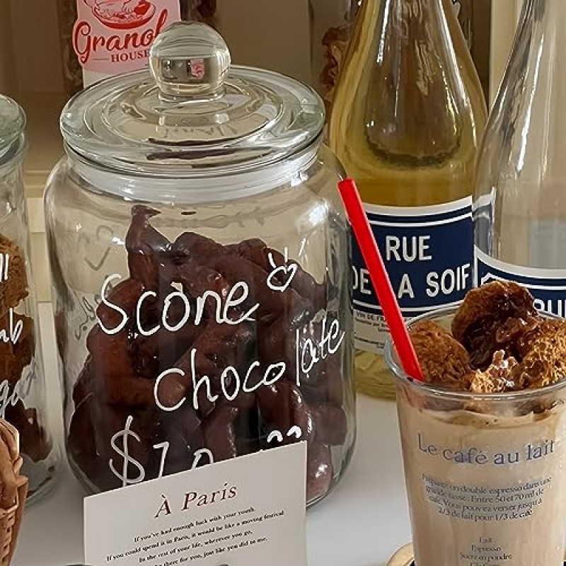 세탁실용 유리 용기 2개, 세탁실용 뚜껑이 있는 1/2갤런 유리병, 세탁실 정리 및 보관, 세탁 세제용 세탁 포드 컨테이너 세탁 포드 컨테이너