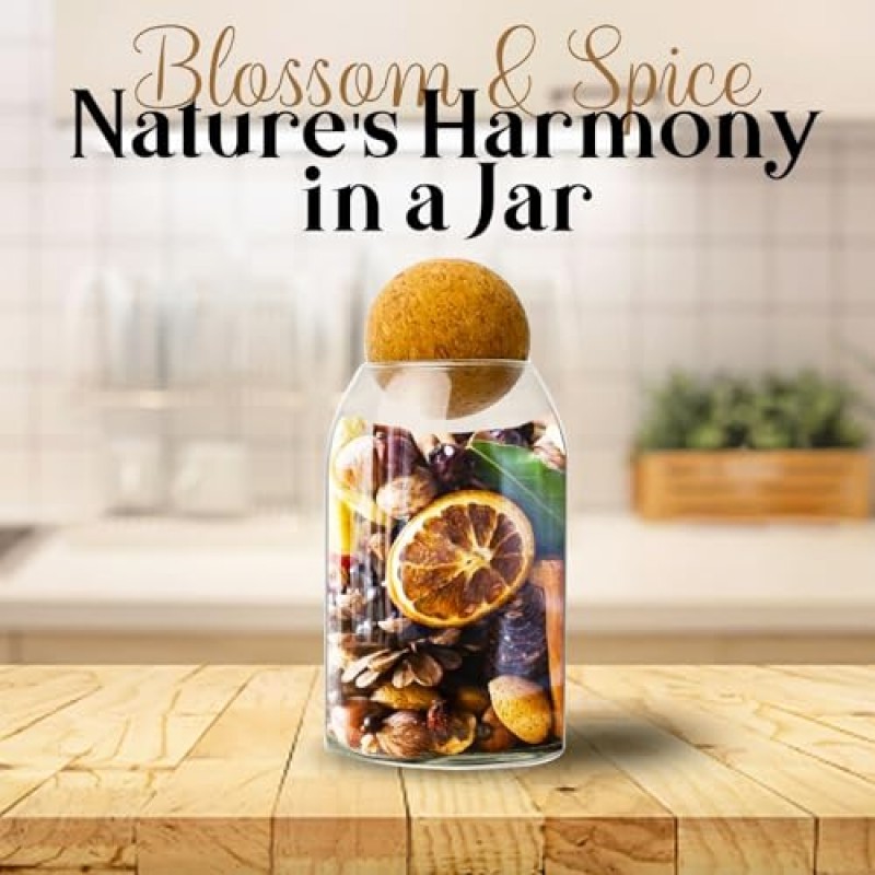 뚜껑이 있는 유리 용기 - 기능성 세탁 정리함 및 보관 용기 - 코르크가 있는 다용도 유리병 및 용기용 세탁 라벨