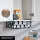 AmonHouseware 선반 보관 바구니 아래에 걸 수 있는 2팩, 캐비닛 아래 조절 가능 추가 보관 랙 슬라이드인 바구니 세탁실용 정리함 주방 식료품 저장실 책상 책장, 검정색