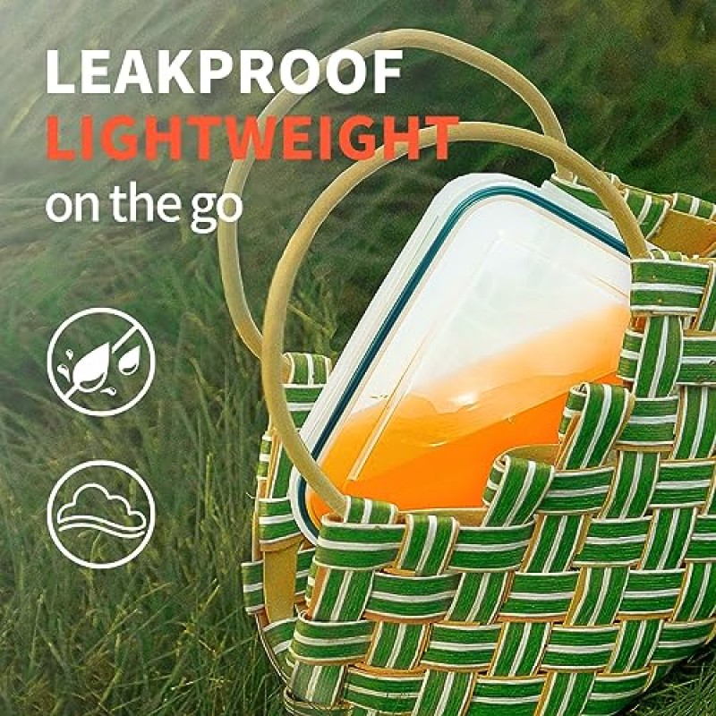 대형 식품 저장 용기, 24개 주방 보관용 뚜껑이 있는 플라스틱 식품 용기 세트 시리얼 과일을 위한 쌓을 수 있고 중첩된 밀폐형 도시락 상자 남은 식사 준비 냉동고 전자레인지 안전 3가지 크기