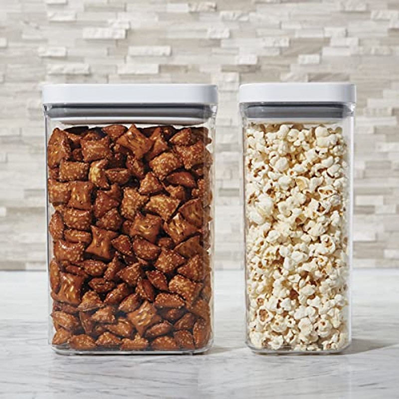 밀폐 뚜껑이 있는 Copco 식품 및 정리용 보관 용기, 2.74쿼트, 투명