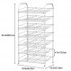 DOMYDEVM 7 계층 캔 랙 주최자 캔 스토리지 주최자 프리 스탠딩 음료 소다 캔 주최자 주방 식료품 저장실 용 디스펜서 홀더, 흰색