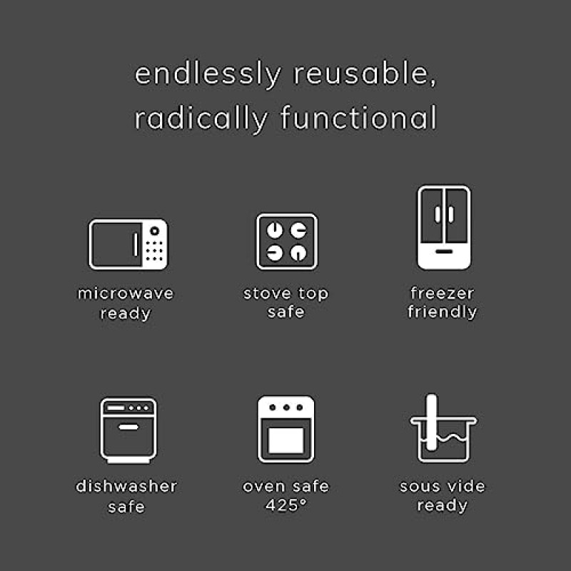 Stasher 재사용 가능한 실리콘 보관 가방, 식품 보관 용기, 전자레인지 및 식기 세척기 안전, 누출 방지, 스낵 및 재사용 가능한 실리콘 보관 가방, 식품 보관 용기, 전자레인지