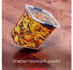 Rubbermaid Brilliance BPA 무함유 식품 저장 용기 뚜껑 포함, 밀폐형, 주방 및 식품 저장실 정리용, 새로운 10개 세트(스쿠프 포함)