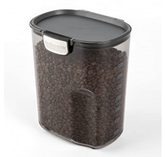 Progressive International ProKeeper+ 투명 플라스틱 밀폐 식품 제빵사 주방 보관함 용기 용기 세트(자석 액세서리 포함), 2피스 세트(커피 4.4쿼트)