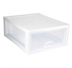 Sterilite 16쿼트 투명 플라스틱 스태킹 보관 서랍 컨테이너 상자(6팩) + 6쿼트 보관 서랍 컨테이너 상자(6팩)