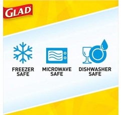 Glad GladWare 성냥갑 식품 저장 용기, 쉬운 색상 일치 뚜껑이 있는 Value 팩, 20피스 세트(2팩) - Glad Lock 꽉 밀봉 포함, BPA 프리 용기 및 뚜껑