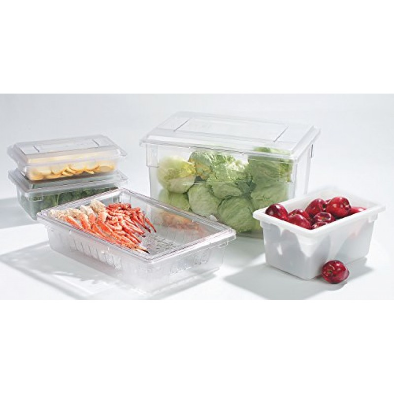 Carlisle FoodService Products 1064202 폴리에틸렌 식품 상자 보관 용기, 흰색, 12.5갤런, 26