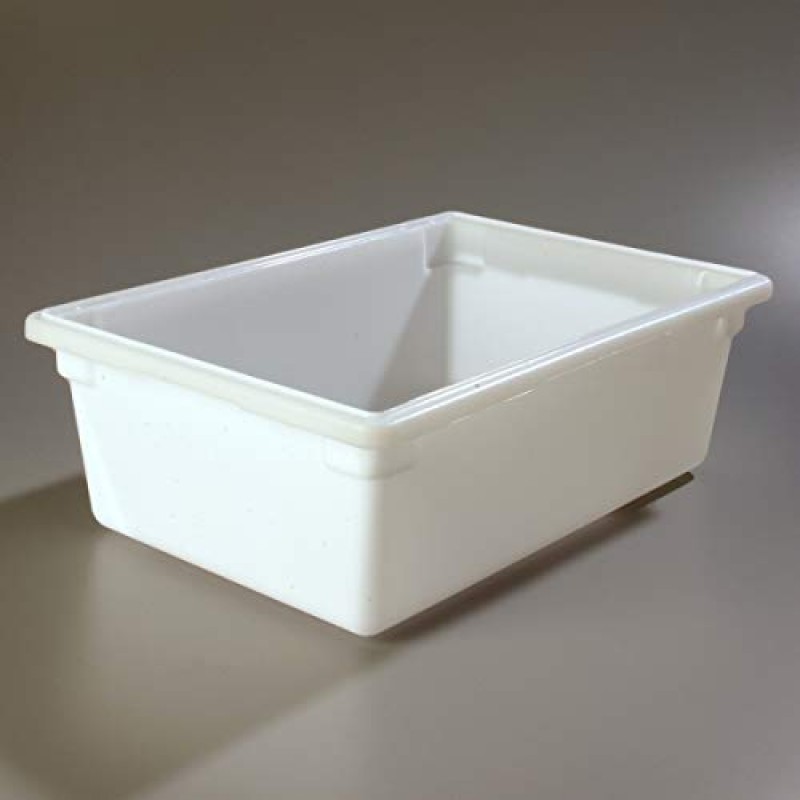 Carlisle FoodService Products 1064202 폴리에틸렌 식품 상자 보관 용기, 흰색, 12.5갤런, 26