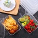 Bokon 26온스 뚜껑이 있는 플라스틱 식사 준비 용기 일회용 투명 도시락 용기 쌓을 수 있는 식품 보관 용기 상자 샐러드 스낵 유출 방지 전자레인지 식기세척기 냉동고 안전(200개)