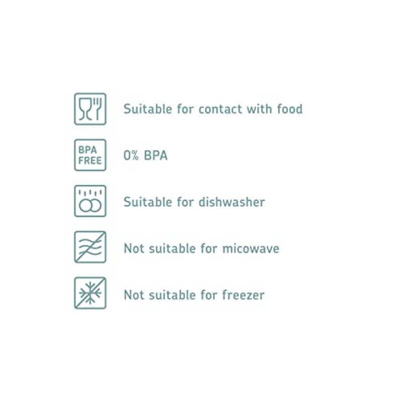 MEPAL, MODULA 시리얼 또는 파스타용 7피스 식품 보관 상자 세트(투명 뚜껑 3개, 밀폐, BPA 없음, 1세트)