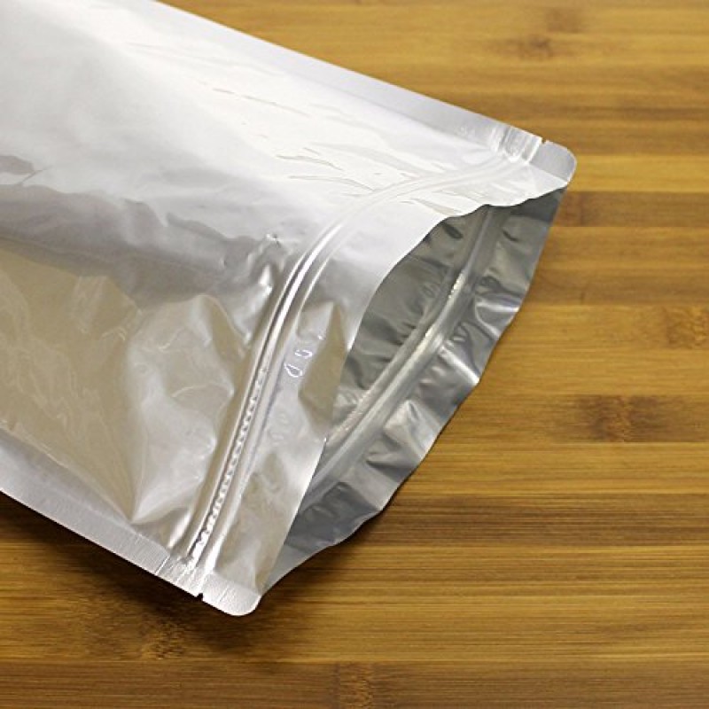 장기 식품 보관 및 수집품용 AwePackage Mylar 알루미늄 호일 지퍼 백 - 진공 밀봉(100, 1.5 갤런(12x16