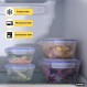 Superio 밀봉 플라스틱 식품 보관 용기 - 간편한 뚜껑이 있는 밀폐형, 누출 방지 식사 준비 용기 - 전자레인지 및 냉동고 안전 - 정사각형 (20)