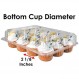 Katgely 컵케이크 용기 12개(30개 팩), 투명 플라스틱 컵케이크 상자 12개, 깊은 돔, 쌓을 수 있음, 일회용 및 BPA 없음