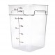 Cambro, 22쿼트 Camwear 폴리카보네이트 사각형 식품 보관 용기, 투명