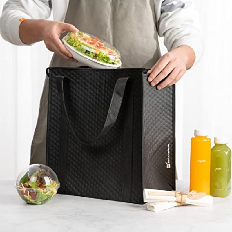 레스토랑 용품 Cater Tek 14.9 x 13.1 x 9.4인치 음식 배달 가방