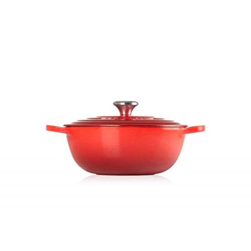 Le Creuset La Marmite 시그니처 패밀리 주철 냄비, 주철, 체리 레드, 26 cm