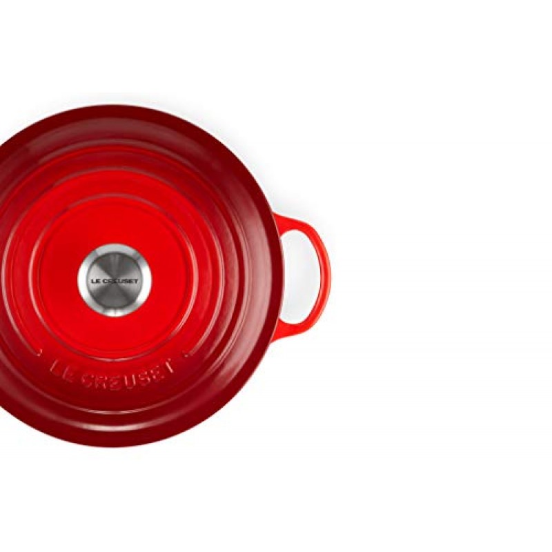 Le Creuset La Marmite 시그니처 패밀리 주철 냄비, 주철, 체리 레드, 26 cm