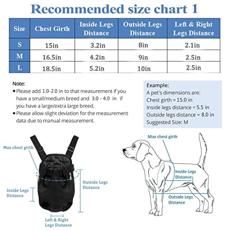 애완 동물 캐리어 배낭, 조정 가능한 개 캐리어 배낭, 개 배낭 캐리어, 개 하이킹 배낭, 개 여행 배낭, 개 운반 배낭, 강아지 배낭, 개 앞 캐리어 S
