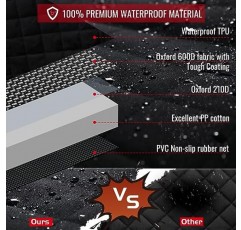 TantivyBo 개 자동차 시트 커버, 내구성이 뛰어난 지퍼 디자인 개 자동차 해먹(메쉬 창 포함), 긁힘 방지 및 방수 - 자동차 뒷좌석용 애완동물 시트 커버, 자동차, SUV 및 트럭용 개 시트 커버